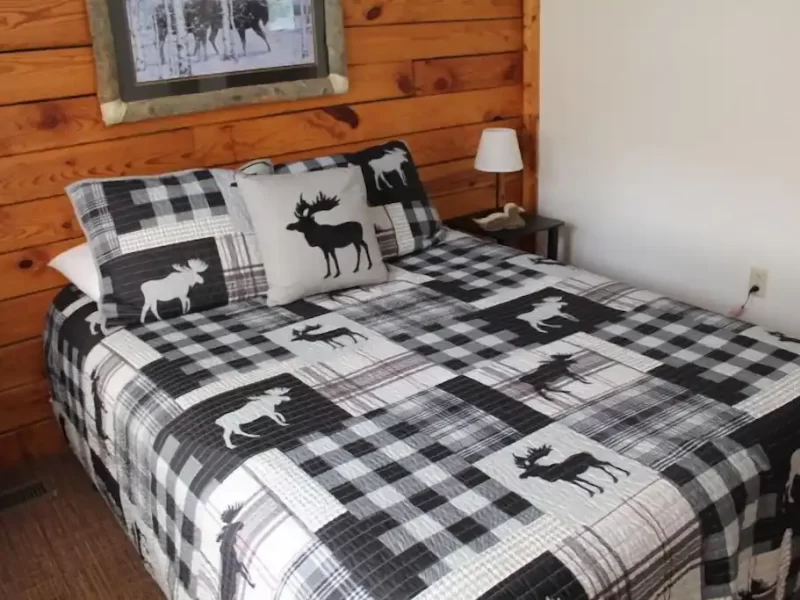 log 6 cabin bed room